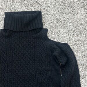 Theory cold shoulder wool sweater